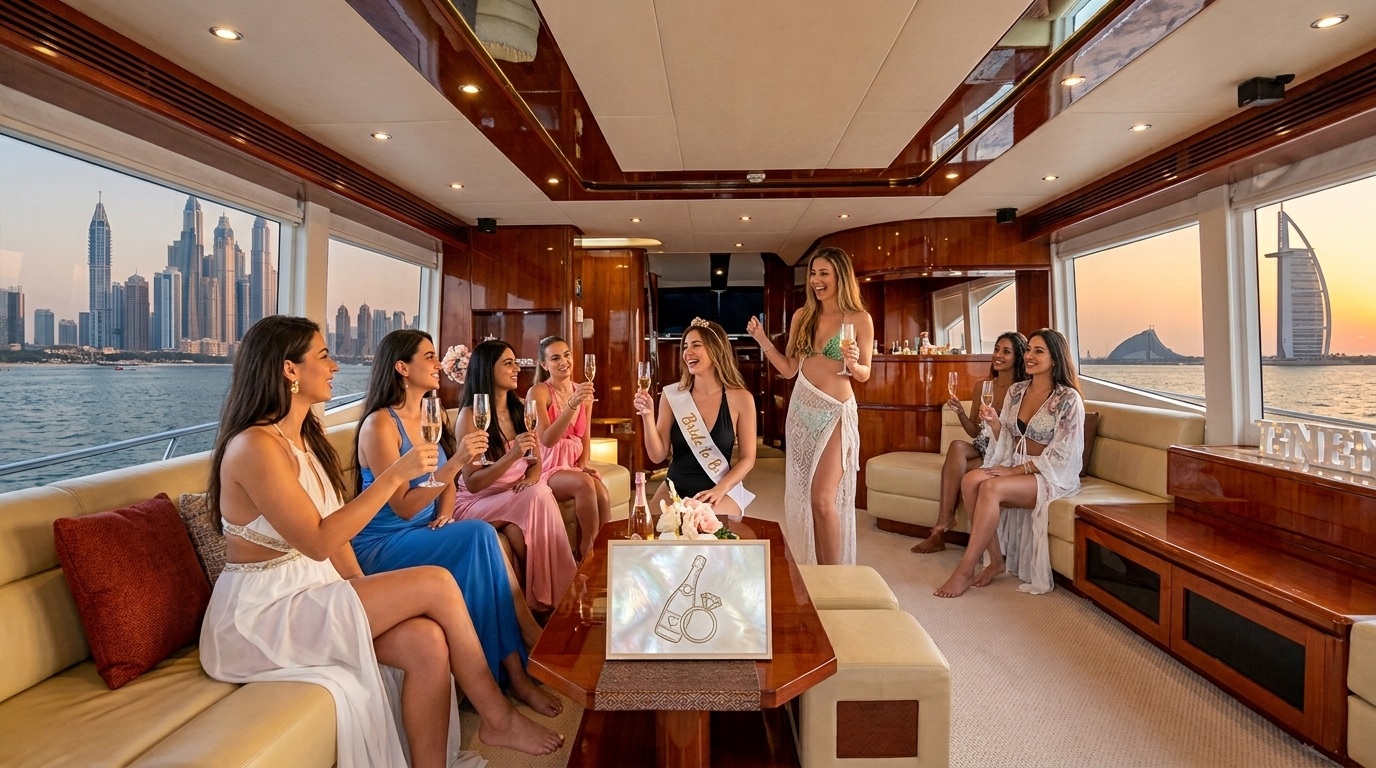 Dubai Bachelorette Bliss: Luxury Yacht Party